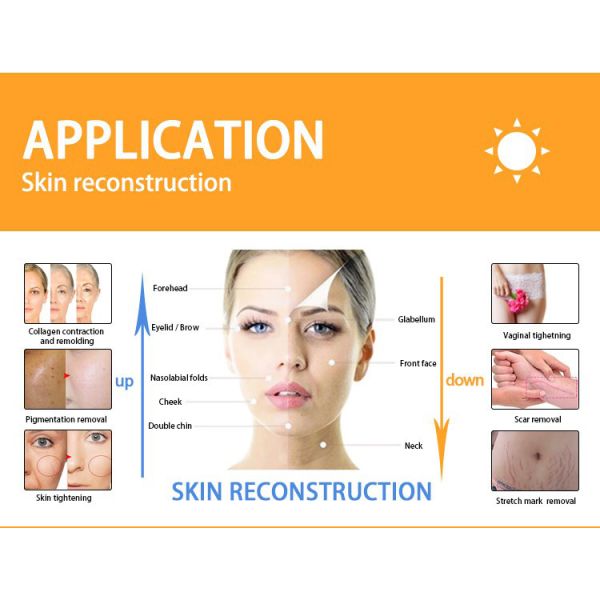High Power Co2 Fractional Laser Machine for Vaginal Tightening HUAMEI CE 4D Touch Screen