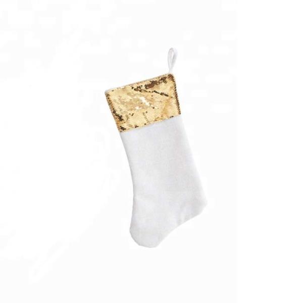 Customized Sublimation Sequin Stocking Christmas Stocking Sublimation Blanks 45*20cm