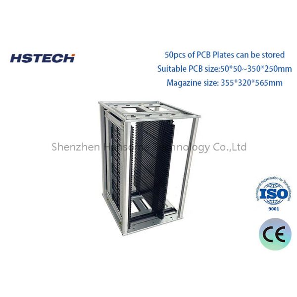 Heat Resistant Metal ESD Antistatic SMT PCB Magazine Rack For SMT Assembly Line PCB Circulation