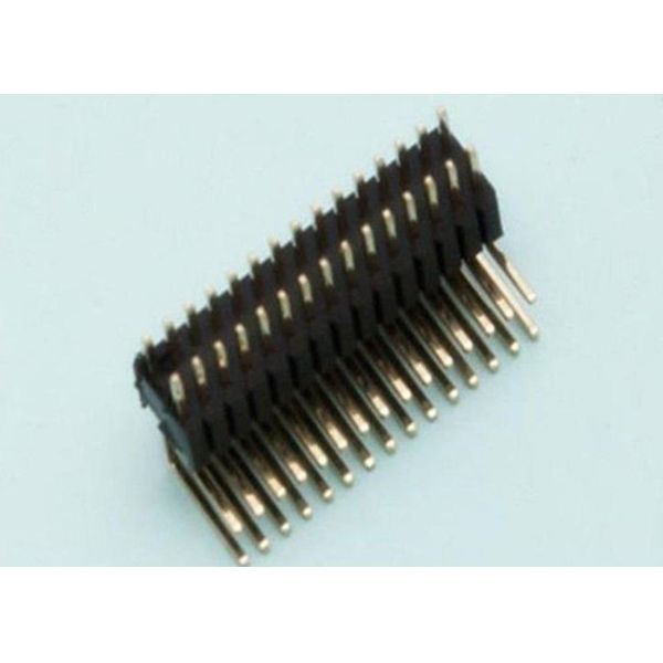 Pitch 1.27mm 2*15P R/A Female socket header Connector Black Gold-plated