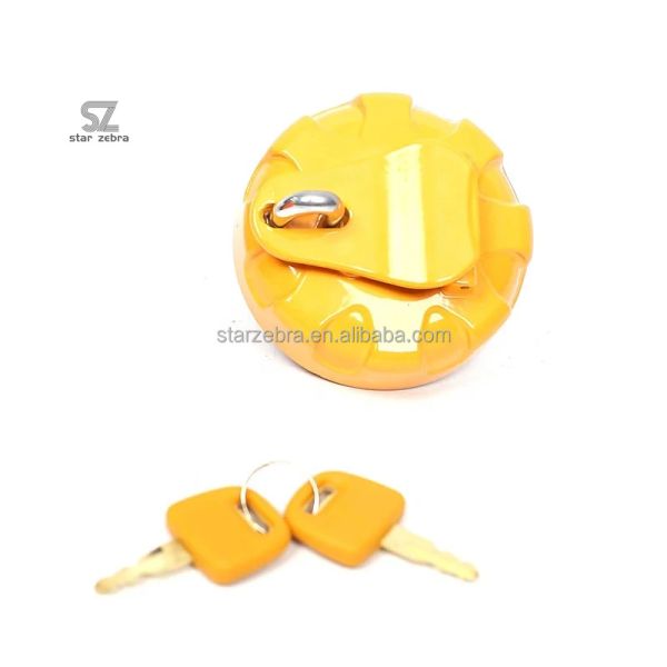 SH200 Anti-theft Fuel Cap Diesel Fuel Tank Cover for Yellow Excavator Sumitomo Excavator Yellow Sumitomo Engine Parts