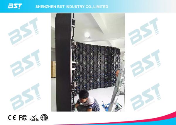 A alta resolução curvada conduziu o passo video 4.81mm do pixel da tela com painel de 500mmX1000mm