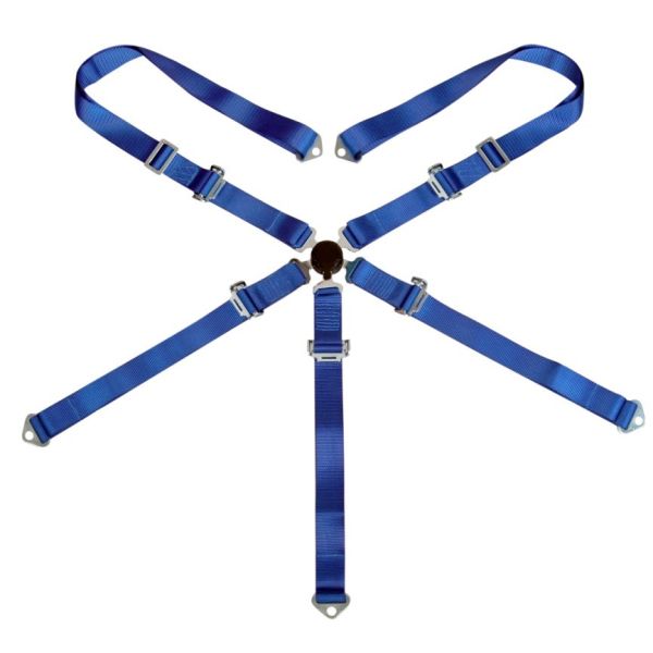 3" 5 Point Racing Safety Belts With Polyester Webbing + Steel Buckle