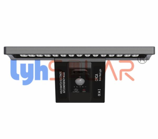 IP65 Waterproof Bright Solar Sensor Lights Outdoor 8W Motion Activated With Wide Beam Angle