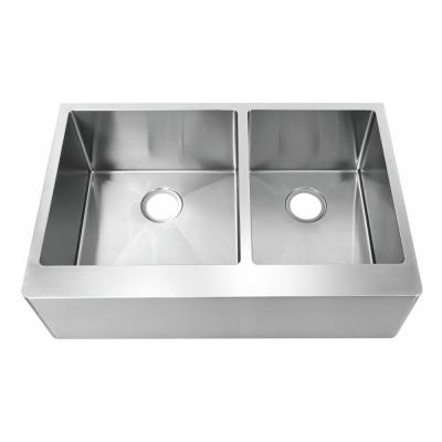 33 Inch Single Bowl Apron Front Sink With Heavy Duty Sound Guard Padding