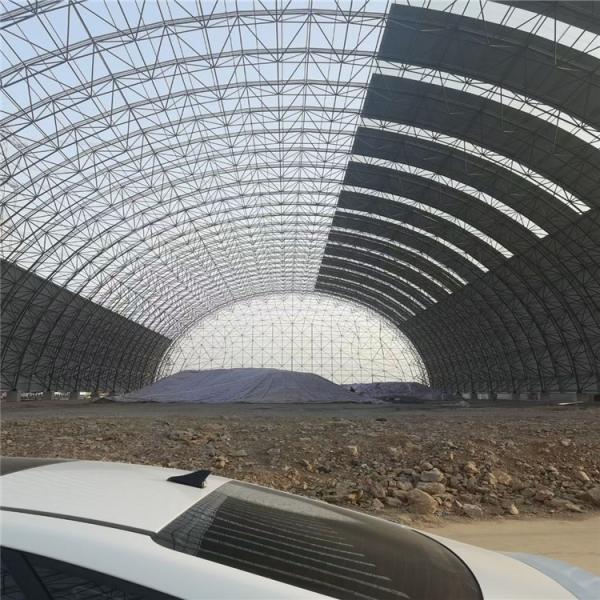 Commercial Portal Steel Frame Buildings , Prefabricated Steel Trusses Customized Logo