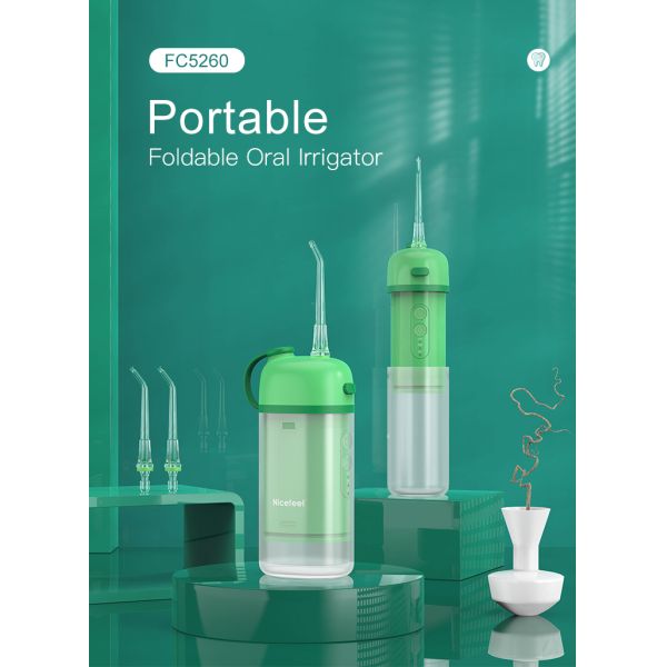 150mL Oral Care Water Flosser , 3 Speed Mode Nicefeel Oral Irrigator