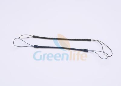 Stretchy Coiled Stylus Tether Cord With Black Nylon String Loops 2PCS