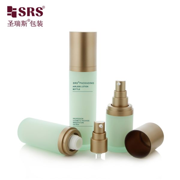 SRS-RS 15ml 30ml 50ml Empty Luxury High End Acrylic Lotion Pump Bottle Cosmetic Serum Packaging Wholesale