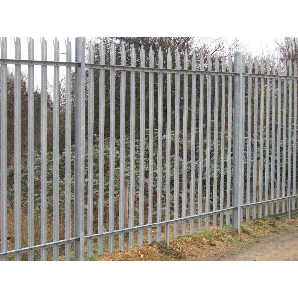 50x100mm Post Triple Pointed Palisade Fencing Hot Dip Galvanized Gp Security Grade