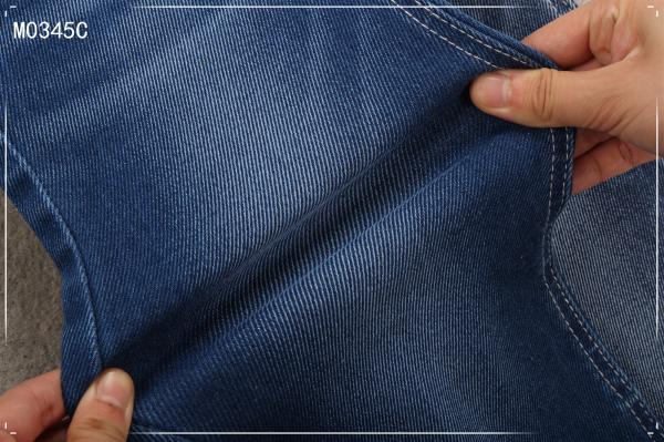 Escuro - 10.9oz azul Sanforized 69 a tela crua da sarja de Nimes do Spandex do poliéster 2 do algodão 26