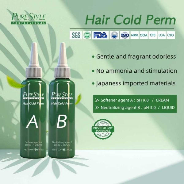 Natural OEM Hair Perm Cream Raw Material Perming Hair Solution Herbal Perm Cream