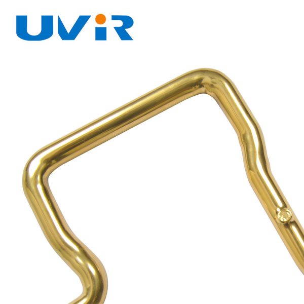 3D Single Tube Gold Coating Infrared Heating Element Tube Duração de onda e dimensões personalizáveis