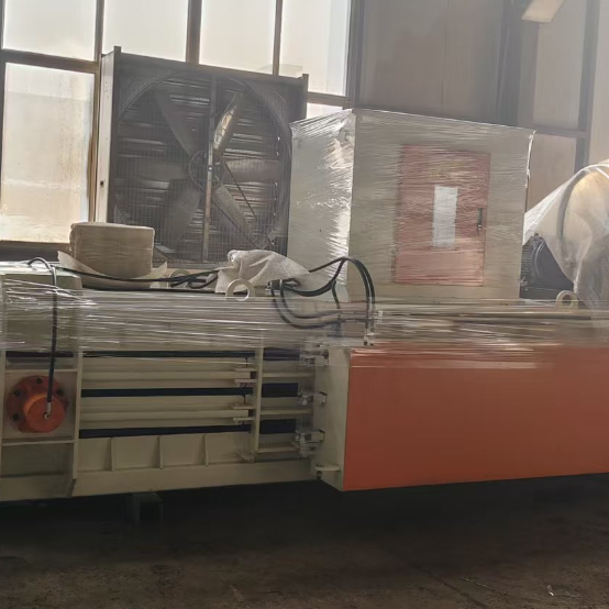 Magazine Scrap Hydraulic Automatic Baling Press Machine PLC Touchscreen Interface Fast Cycle Time