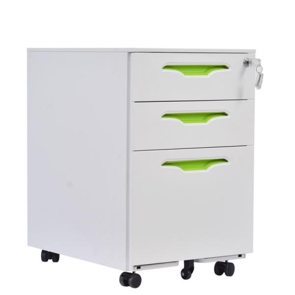 0.16 CBM 600mm height Brake Castor Steel Mobile Pedestal