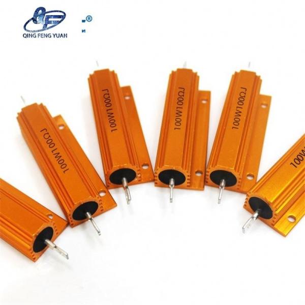 China Supply 100W 100R Gold Aluminum Case Resistor wirewound power resistor 100w