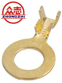 Automotive Stamping Brass Cable Lug Terminal Long Service Life TS16949 Certification