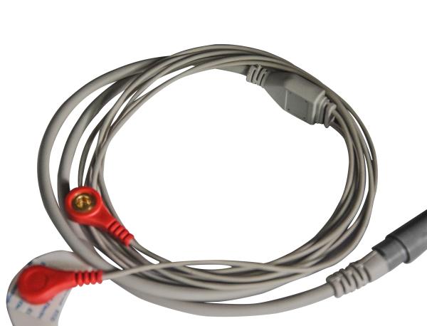 2 Lead Medical Electrode Lead Wires For Medical Electronic Instrument