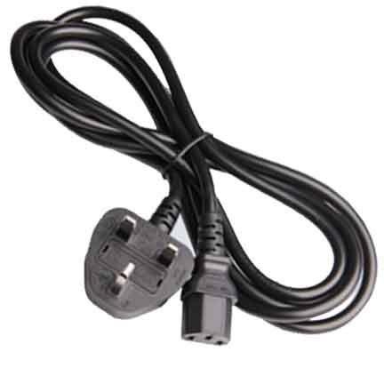 SF Cable, 8ft UK BS1363 to C13, 1.0mm H05VV-F (10A 250V)British gauge power cord