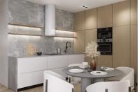 Armoires de cuisine en bois modernes sur mesure