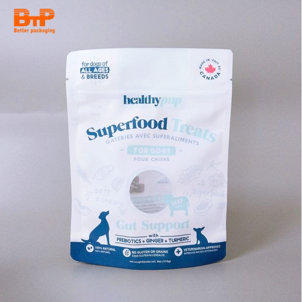 Custom Printed Recyclable Resealable Zipper Lock Mylar Stand up Pouches for Popcorn and Pet Food Packaging Bag