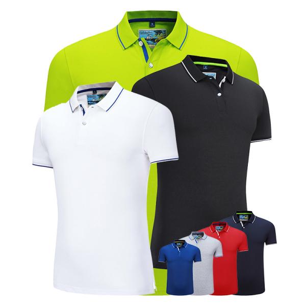 Sweat Wicking Flyita Mens Polo T Shirt With Embroidery Logo
