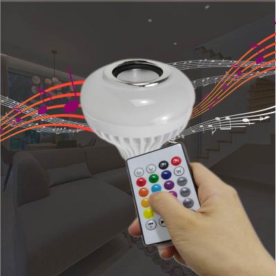 Bulbo esperto do diodo emissor de luz com o bulbo colorido de controle remoto do RGB do orador de Bluetooth