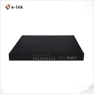 管理されたイーサネット スイッチ8港10Gの基盤T + 2港10G SFPギガビット繊維スイッチ