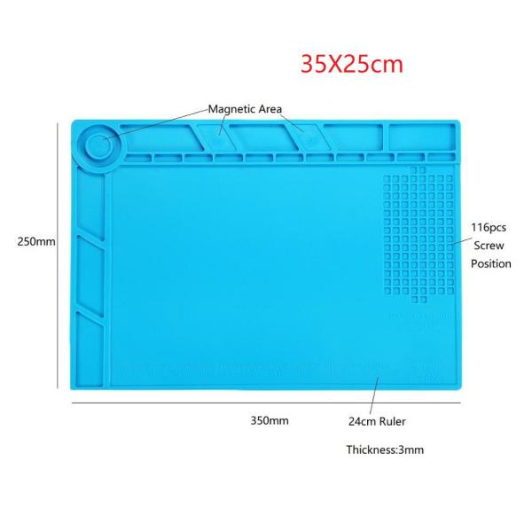Almofada de solda ESD anti Mat Heat Resistant Repair Tools de solda estático do silicone