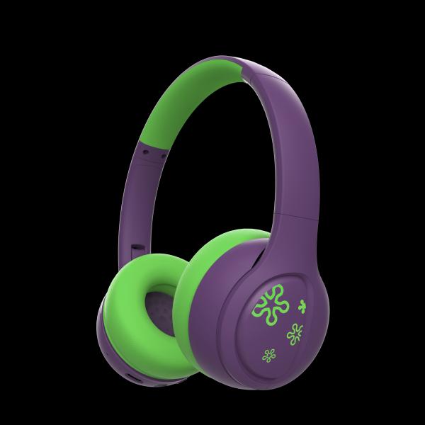 Kids Foldable Bluetooth 5.4 Headphones, Cute Floral Pattern Over Ear Headset, 25H Playtime with 3.5mm AUX Wired Dual Mode, Type-C
