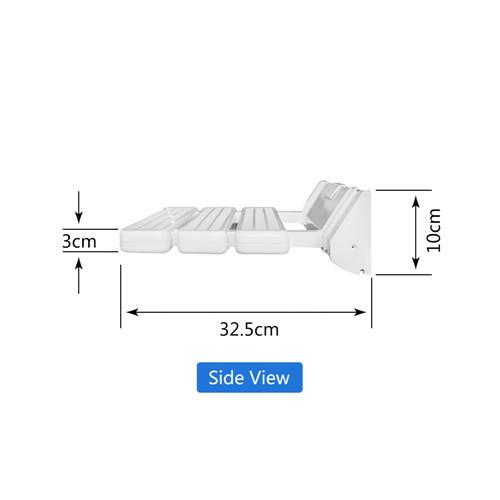 Spa White Wall Mounted Shower Seat 32.5*32.5*10cm Size For Bathroom / Balcony