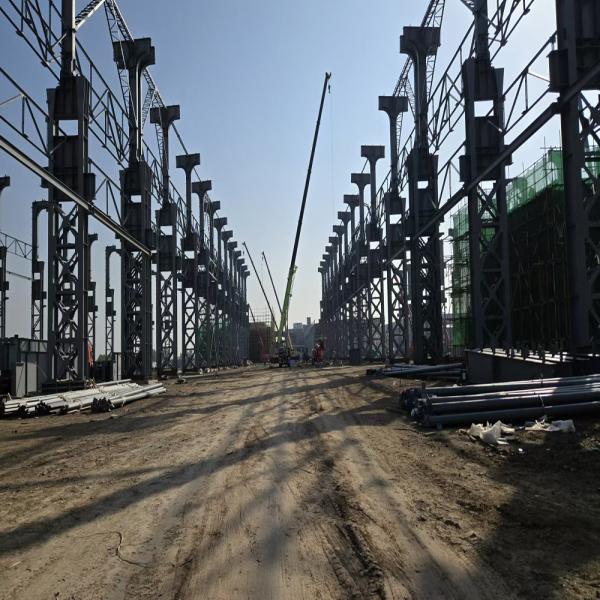 Construction en acier résistant au feu Bâtiments industriels préfabriqués assemblés