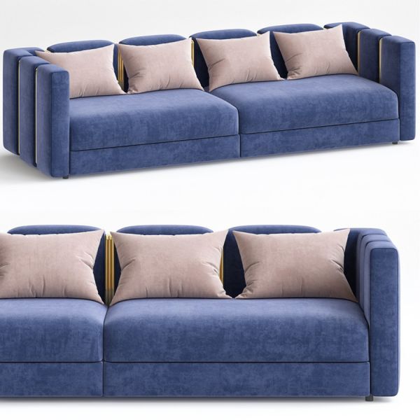 Luxury Velvet Modular Sofa Living Room Leather Italian Sofa Set Minimalist Simple Leaving Room Furniture Sofa