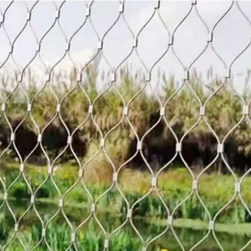 rust proof stainless steel cables  wire rope netting  for security fencing