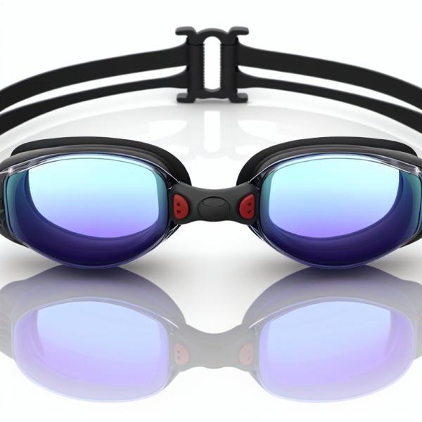 Anti Fog Swimming Goggles with Silicone Gasket & Adjustable Clips
