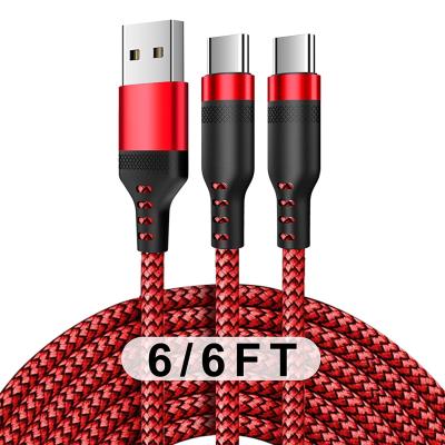 Durable Nylon Braided USB Cable Type C USB A To USB C Wire