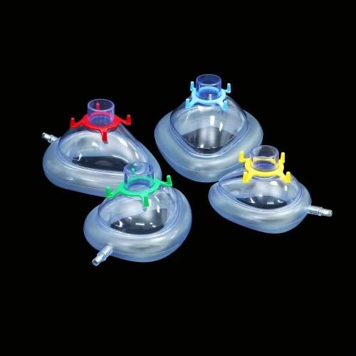 CE ISO Approved Silicone Medical Disposable Adults Pediatric Infant Neonate PVC Anesthesia Mask With Check Valve