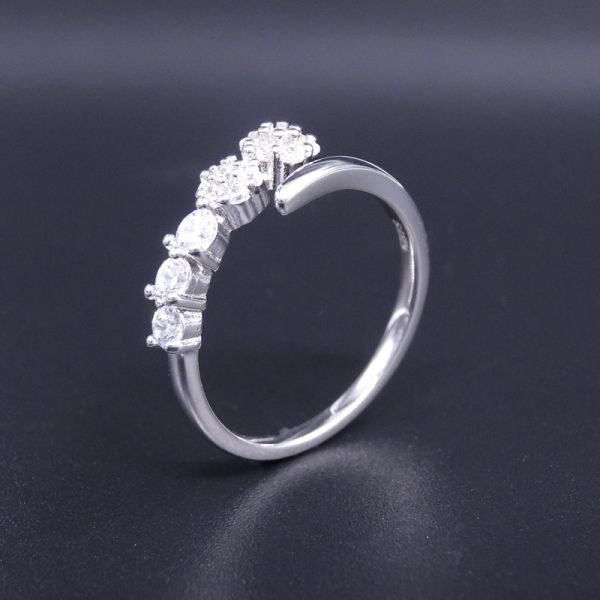Crown Ring Loyal Castle Princess Silver Rings For Women In Engagement