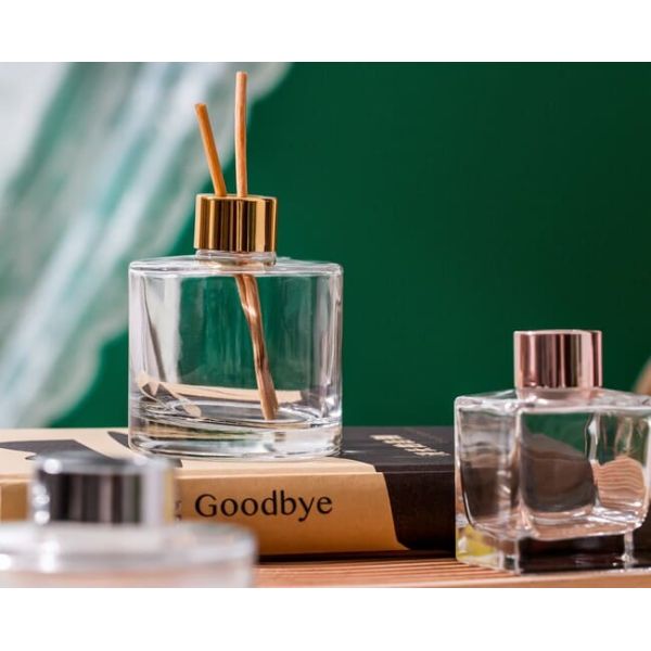 Refillable Glass Diffuser Jar 200ML Machine Made Empty Glass Diffuser Bottles