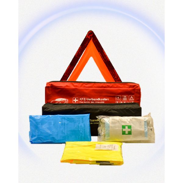 3 in 1 Automotive First-Aid Devices Safety Rescue and On-Road Bag DIN13164-2022 Compliant