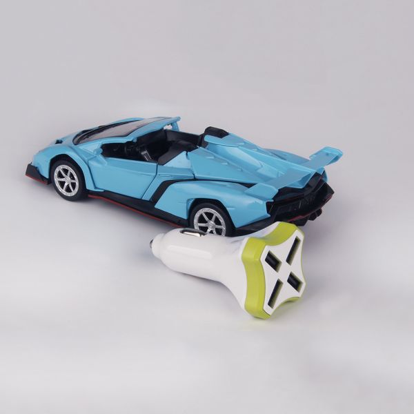 4 USB multi-port, rocket type car charger, quick charger for mobile phone