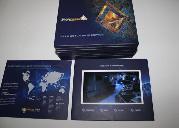Multi - page handmade lcd video greeting card for business promotional