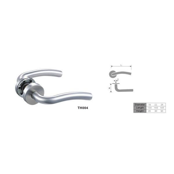 Temps anticorrosion onduleux de poignées de porte d'acier inoxydable de forme 100000