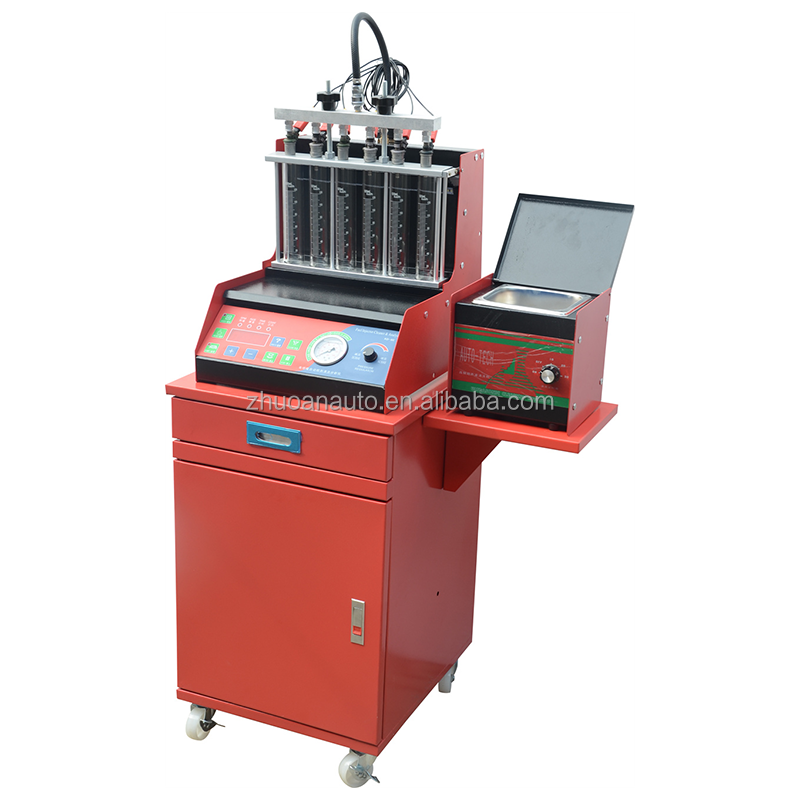 Automotive 6 Cylinders Fuel Injection Nozzle Cleaning Machine 50Hz Split Design