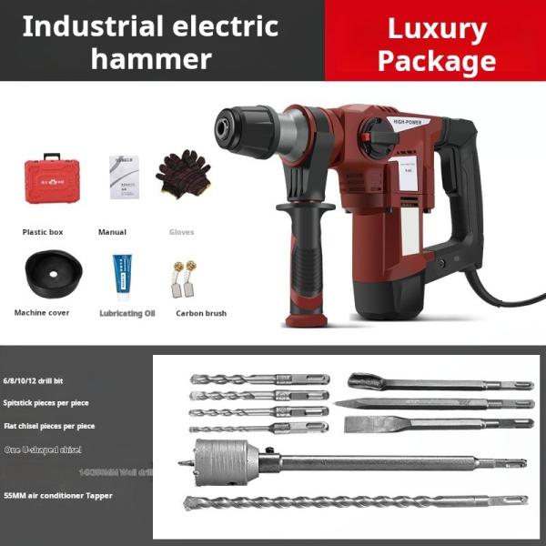 1200W Cobre Eletrônico de Grau Industrial Chisel Hammer Com Embreagem de Segurança