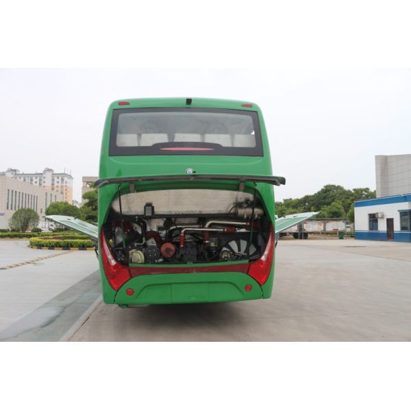 Green Used Coach Bus Diesel 49 Seat Long Tour Bus LHD Equipped A / C Very New 2018 Year