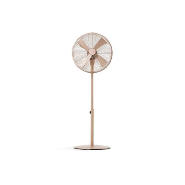 Outdoor Retro Pedestal Metal Fan Nickel Finish / Vintage Looking Floor Fans
