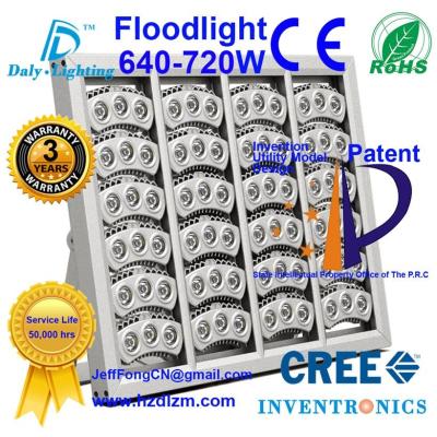 LED Flood Light 640-720W with CE,RoHS Certified and Best Cooling Efficiency Floodlight Made in China