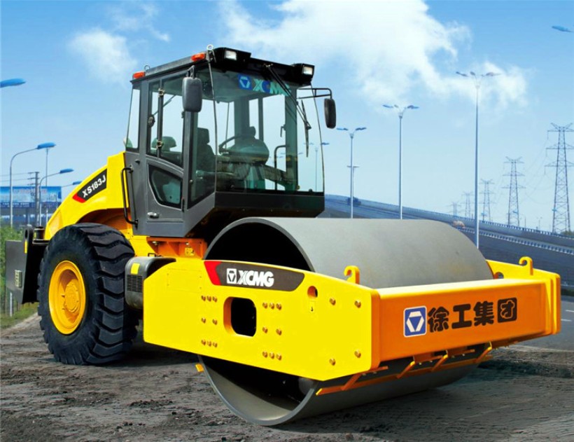 XD123 XCMG Двойной барабанный вибрационный дорожный ролик 12 тонн