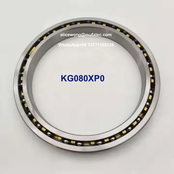 KG080XP0 Thin Section Bearings 203.2x254x25.4mm, P0, Brass Cage, No Seals